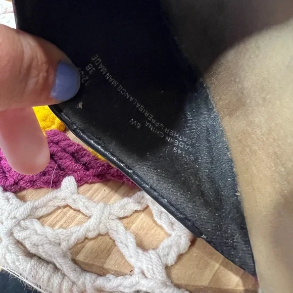 Clarks black leather slide on sandal - Picture 3 of 5